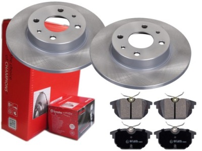 Гальмівні диски гальмівні колодки brembo задній fiat bravo marea i tipo фото №1