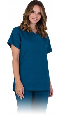 Bluza koszula damska medyczna kosmetyczna krótki rękaw TRISTI-J G r. XL