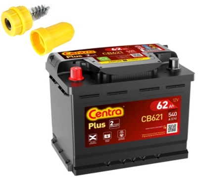 BATERÍA CENTRA PLUS CB621 62AH 540A LEWY+ + METAL ESCOBILLA GRATIS!  