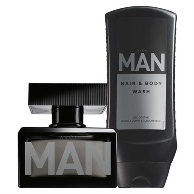 Zestaw Męski avon MAN perfumy + żel