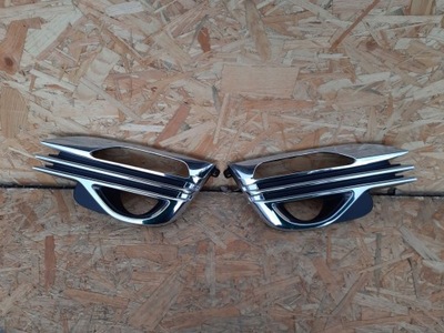 Infiniti q70 решётка рамка противотуманной фары хром левая rh фото №1