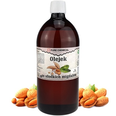 OLEJ MIGDAŁOWY ZE SŁODKICH MIGDAŁÓW 1000ML 1L