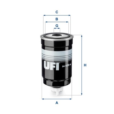 FILTRO COMBUSTIBLES UFI 24.439.00  