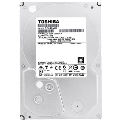 Toshiba DT01ACA300 3TB 7200RPM 64MB Sata III 3,5''