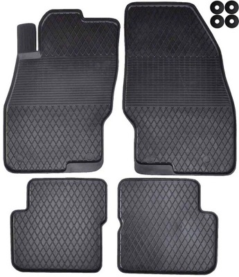 OPEL CORSA D (06-14) CORSA E (14-19) ALFOMBRILLAS GOMA KORYTKOWE GOMA 4 PIEZAS  