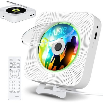 ODTWARZACZ CD RADIO BLUETOOTH 5.0, PRZENOŚNY TRANSMITER FM, HIFI