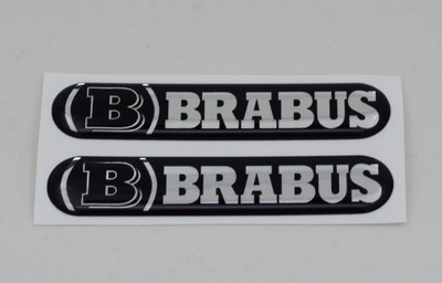 PEGATINAS EMBLEMATY ZNACZKI 3D PARA SMART MERCEDES CHRYSLER BRABUS (B) 2 PIEZAS  