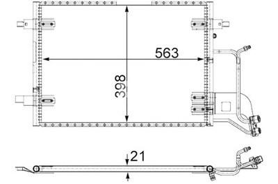 MAHLE КОНДЕНСАТОР КОНДИЦІОНЕРА AUDI A4 B5 A4 B6 A6 C4 A6 C5 VW PASSAT