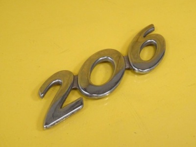 Значок эмблема надпись крышки задняя peugeot 206 nr547 фото №1