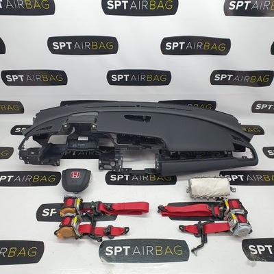 Civic x typer приборная панель консоль подушки безопасности ремни подушка безопасности фото №1