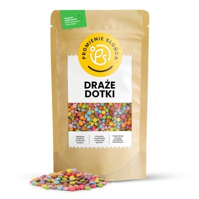 Draże Dotki 250 g KOLOROWA CZEKOLADOWA PRZEKĄSKA