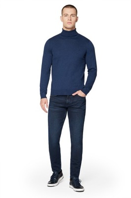 Jeansy Męskie Ciemnogranatowe Slim Fit Próchnik PM7 W30/L32