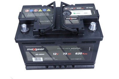 BATERÍA MAXGEAR 12V 73AH 620A P+ DERECHA PLUS  