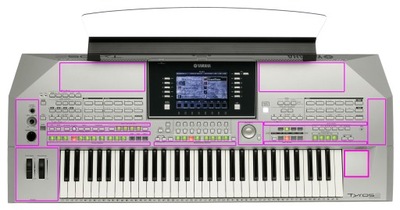 Yamaha TYROS 2 folie ochronne na instrument HIT!