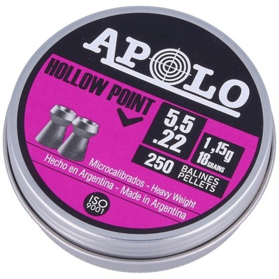 Śrut Apolo Hollow Point Extra Heavy 5,50/250 1,15g