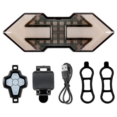 MagiDeal Kierunkowskazy rowerowe Światło Przód i Tył