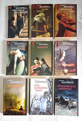 9x Mankell Piramida Fałszywy trop Nim nadejdzie Biała Lwica Zapora O krok