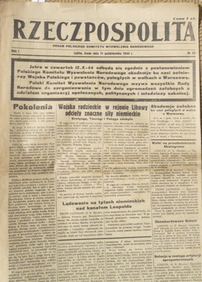 11 X 1944 Akademie ku czci poległych za Warszawę