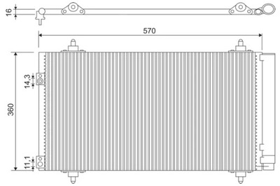 VALEO 818171 CONDENSER C4,P307,308  