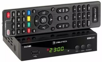 Tuner DVB-T2 dekoder Cabletech URZ0338 H.265 HEVC HDMI USB