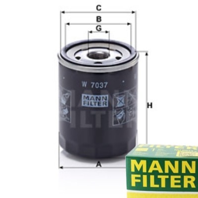 Фильтр масла mann-filter do subaru xv 2.0 фото №1