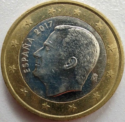 1763 - Hiszpania 1 euro, 2017