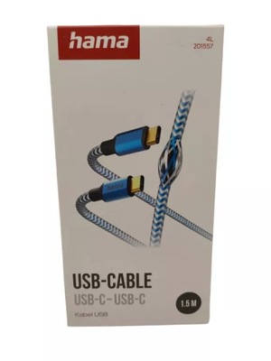 KABEL HAMA USB C-USB C NIEBIESKI