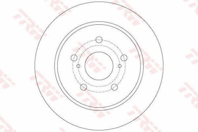 ГАЛЬМІВНІ ДИСКИ ГАЛЬМІВНІ ЗАД TRW DF6173