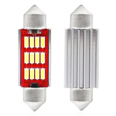 LUCES DIODO LUMINOSO LED C5W 12XSMD4014 CANBUS 39MM 2,9W 71664  