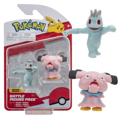 POKEMON 2 FIGURKI BITEWNE MACHOP I SNUBBULL 2 PAK