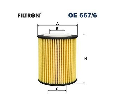 FILTRON OE667/6 FILTRO ACEITES CITROEN BERLINGO III, DS7 FORD FOCUS IV OPEL  