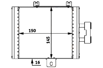 РАДІАТОР МАСЛА HELLA 2155000000 A 120007N MS3536