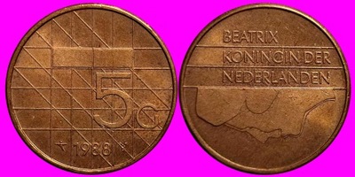 Holandia 5 guldenów 1988 r L106
