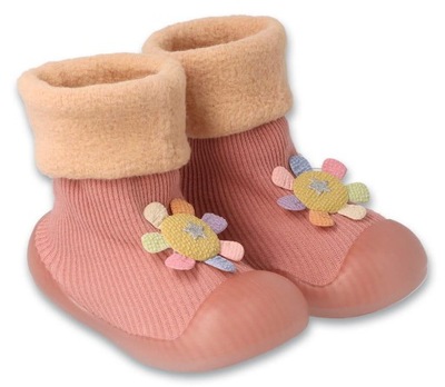 BEFADO buciki dla niemowląt 002P054, kwiatek, rozmiar 22