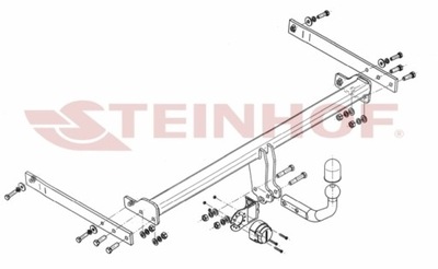 BARRA DE REMOLQUE GANCHO DE REMOLQUE SEAT LEON ST UNIVERSAL 2013- STEINHOF  