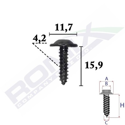 ШУРУП МОНТАЖНЫЙ DO VW SKODA SEAT PORSCHE AUDI