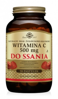 SOLGAR Witamina C do ssania 500mg 90 tabletek