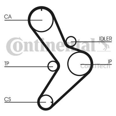 CORREA DISTRIBUCIÓN CONTITECH CT731  