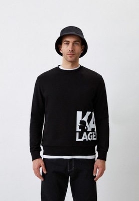 Bluza z logo czarna Karl Lagerfeld XL