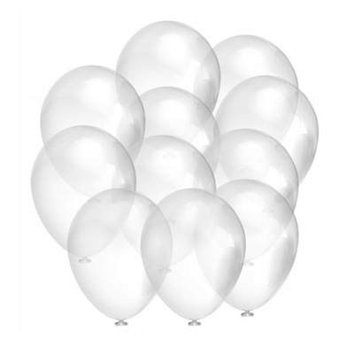 Balony kryształowe balony przeźroczyste 100 szt