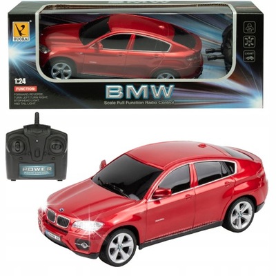 AUTO ZDALNIE STEROWANE RC BMW X6 SAMOCHÓD ZDALNIE STEROWANY PILOT CZERWONE