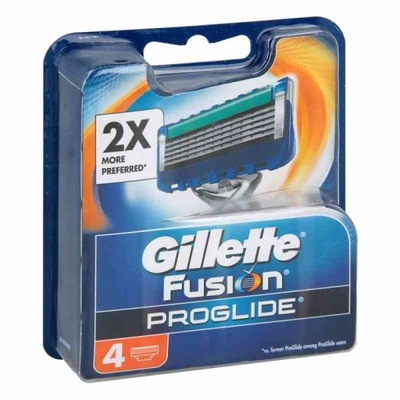 Gillette Fusion Proglide wkłady ostrza 4 szt UK
