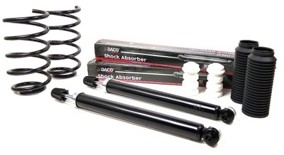 2x амортизатори задня + пружини захист відбійники opel corsa d фото №1