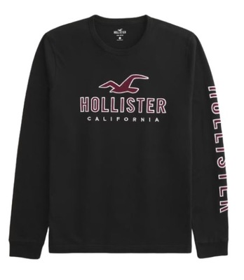 lekka bluza Abercrombie Hollister longsleeve L czarna