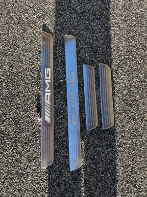 Накладки порогові mercedes cla amg фото №1