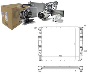 NISSENS RADUADOR DEL MOTOR VOLVO 960 960 II S90 V90  