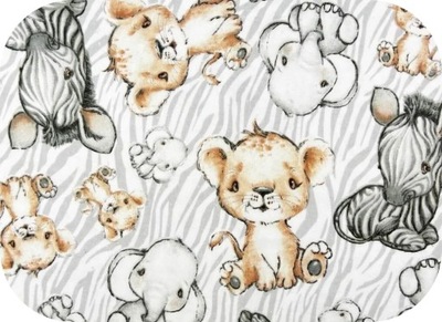 Pielucha Flanelowa 40x40 Safari Krem