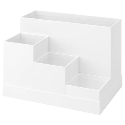 IKEA TJENA Organizer na biurko biały 18x17 cm