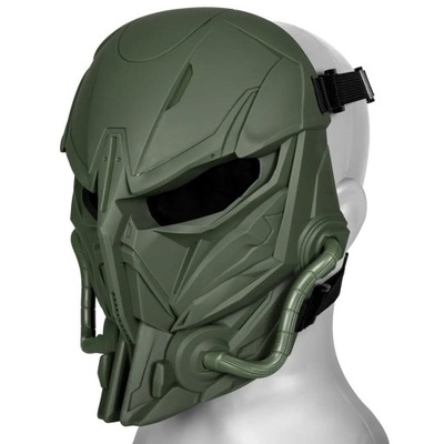 Maska ochronna Ultimate Tactical Chastener futurystyczna - Oliwkowa