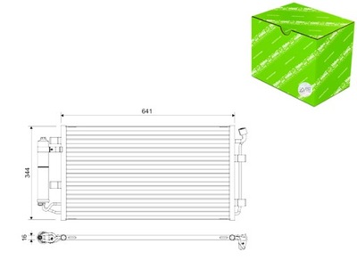 KONDENSATORIUS KONDICIONAVIMO NISSAN LEAF ELEKTRINIS 11.10- VALEO 